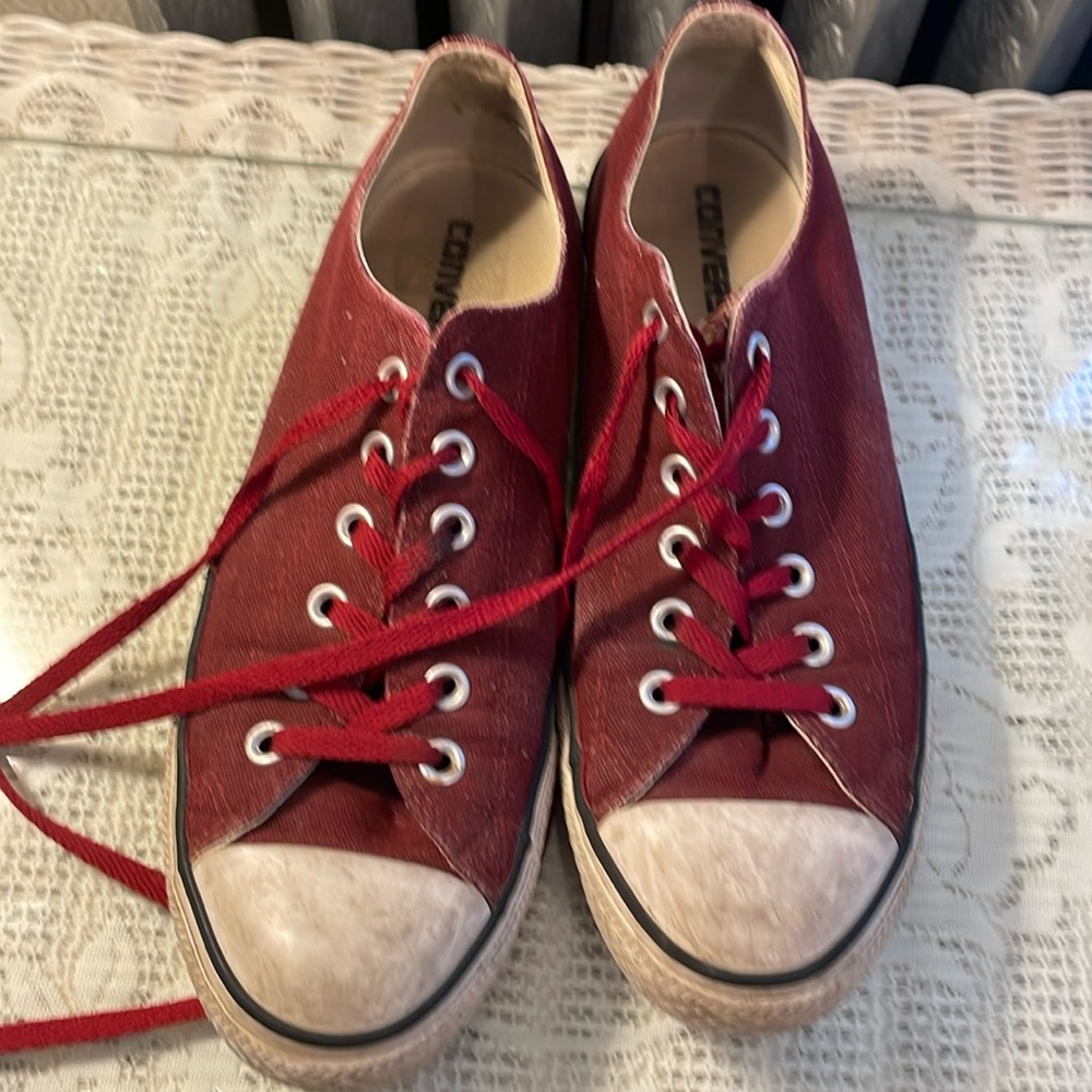 Converse red men’s sneakers